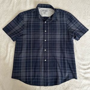 Original Penguin Blue white plaid shirt Size XL